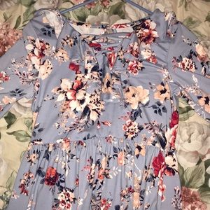 A baby blue dress